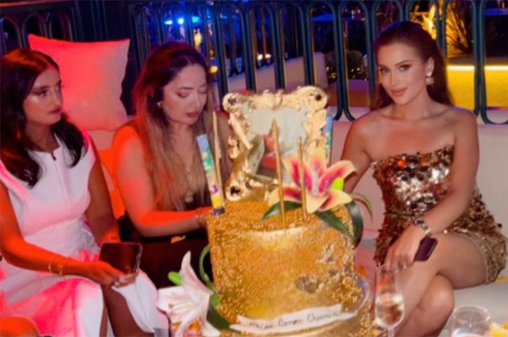 Melisa Özmen’e doğum gününde güller yağdı